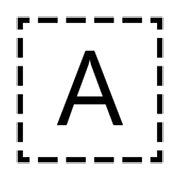 Symbole indicateur régional lettre A emojidex 1.0.34.