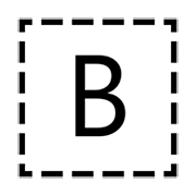 Símbolo do indicador regional letra B emojidex 1.0.34.