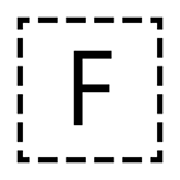 Letra do símbolo indicador regional F emojidex 1.0.34.