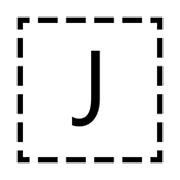 Lettera simbolo indicatore regionale J emojidex 1.0.34.