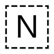 Letra do símbolo indicador regional N emojidex 1.0.34.