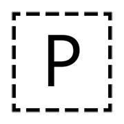 Indicador regional símbolo letra P emojidex 1.0.34.