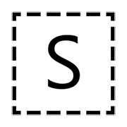 Indicador regional Símbolo Letra S emojidex 1.0.34.