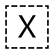Indicador regional símbolo letra X emojidex 1.0.34.