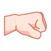 🤜🏻 Emoji Punho Direito: Pele Clara na emojidex 1.0.34.
