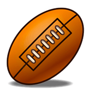 🏉 Emoji Balón De Rugby en emojidex 1.0.34.