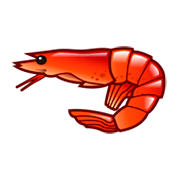 Émoji 🦐 Crevette sur emojidex 1.0.34.