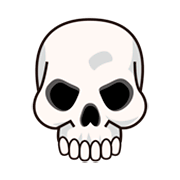 Émoji 💀 Crâne sur emojidex 1.0.34.