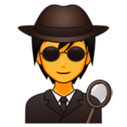 Émoji 🕵️ Détective sur emojidex 1.0.34.