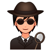 Emoji 🕵🏼 Detective: Carnagione Abbastanza Chiara su emojidex 1.0.34.