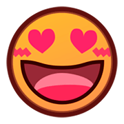 😍 Emoji Rosto Sorridente Com Olhos De Coração na emojidex 1.0.34.