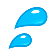 Emoji 💦 Gocce Di Sudore su emojidex 1.0.34.