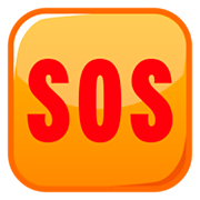 Emoji 🆘 Pulsante SOS su emojidex 1.0.34.