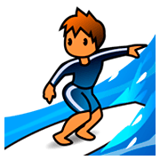 Émoji 🏄🏼 Personne Faisant Du Surf : Peau Moyennement Claire sur emojidex 1.0.34.