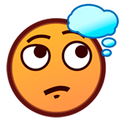 🤔 Emoji Cara Pensativa en emojidex 1.0.34.