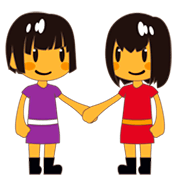 Emoji 👭 Due Donne Che Si Tengono Per Mano su emojidex 1.0.34.