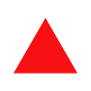 🔺 Emoji rotes Dreieck mit der Spitze nach oben emojidex 1.0.34.