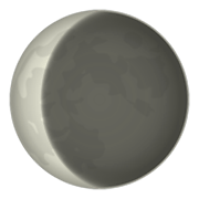 Emoji 🌘 Luna Calante su emojidex 1.0.34.