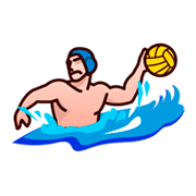 Personne Jouant Au Water-polo : Peau Moyennement Claire emojidex 1.0.34.