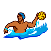 🤽🏾 Emoji Pessoa Jogando Polo Aquático: Pele Morena Escura na emojidex 1.0.34.