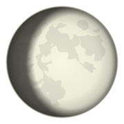 Emoji 🌔 Gibbosa Crescente su emojidex 1.0.34.