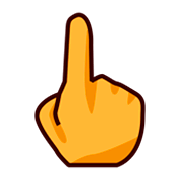 👆 Emoji Dorso De Mano Con índice Hacia Arriba en emojidex 1.0.34.
