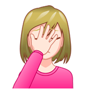 🤦🏻‍♀️ Emoji Mulher Decepcionada: Pele Clara na emojidex 1.0.34.