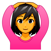 Emoji 🙆‍♀️ Donna Con Gesto OK su emojidex 1.0.34.