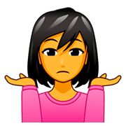 Emoji 🤷‍♀️ Donna Che Scrolla Le Spalle su emojidex 1.0.34.