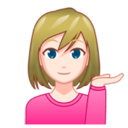 Emoji 💁🏻‍♀️ Donna Con Suggerimento: Carnagione Chiara su emojidex 1.0.34.