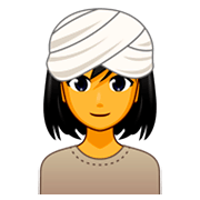 Emoji 👳‍♀️ Donna Con Turbante su emojidex 1.0.34.