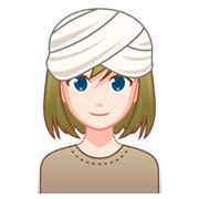 👳🏻‍♀️ Emoji Mujer Con Turbante: Tono De Piel Claro en emojidex 1.0.34.