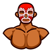 🤼🏾 Emoji Personas Luchando, Tono De Piel Oscuro Medio en emojidex 1.0.34.