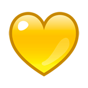 Émoji 💛 Cœur Jaune sur emojidex 1.0.34.