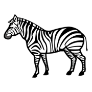 Emoji 🦓 Zebra su emojidex 1.0.34.