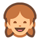 Emoji 👧 Bambina su Facebook 1.0.