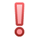Emoji ❗ Punto Esclamativo Rosso su Facebook 1.0.