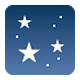 Emoji 🌃 Notte Stellata su Facebook 1.0.