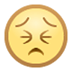 Emoji 😣 Faccina Perseverante su Facebook 1.0.