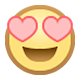 😻 Emoji lachende Katze mit Herzen als Augen Facebook 1.0.