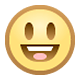 😃 Emoji grinsendes Gesicht mit großen Augen Facebook 1.0.
