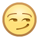 😏 Emoji selbstgefällig grinsendes Gesicht Facebook 1.0.