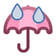 Emoji ☔ Ombrello Con Gocce Di Pioggia su Facebook 1.0.