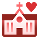 Emoji 💒 Chiesa Per Matrimonio su Facebook 1.0.