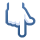 👇 Emoji Dorso Da Mão Com Dedo Indicador Apontando Para Baixo na Facebook 1.0.