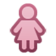 Émoji 🚺 Symbole Toilettes Femmes sur Facebook 1.0.