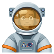 🧑🏿‍🚀 Emoji Astronaut(in): dunkle Hautfarbe Facebook 13.1.