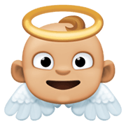 👼🏼 Emoji Bebé ángel: Tono De Piel Claro Medio en Facebook 13.1.