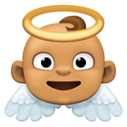 👼🏽 Emoji Bebé ángel: Tono De Piel Medio en Facebook 13.1.