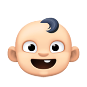 👶🏻 Emoji Bebé: Tono De Piel Claro en Facebook 13.1.